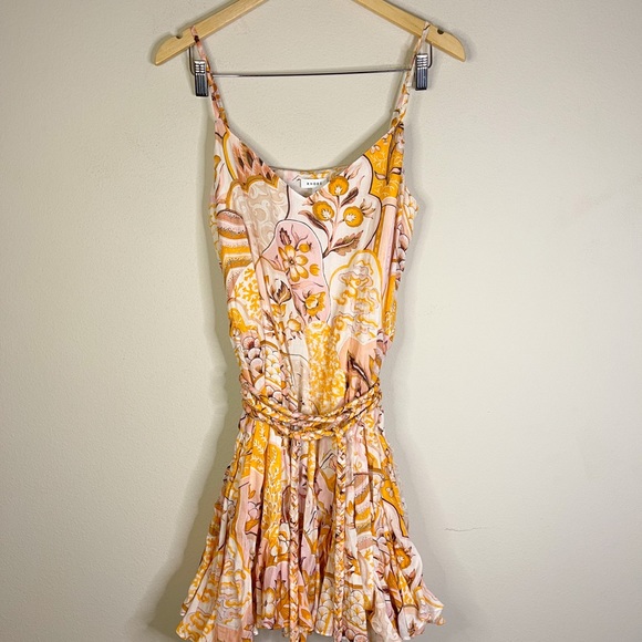 RHODE | Casey 70’s Floral Mini Dress Sz: Small - Picture 6 of 12